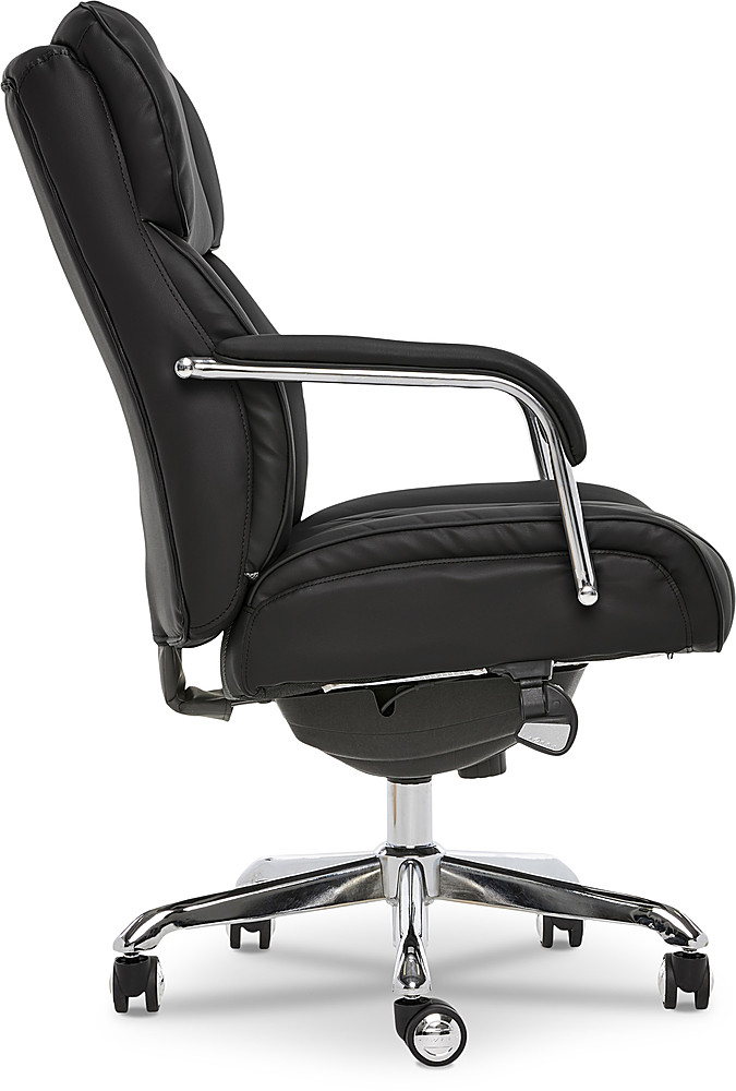 La-Z-Boy Comfort and Beauty Sutherland Diamond-Quilted Bonded Leather  Office Chair Midnight Black CHR10048A - Best Buy