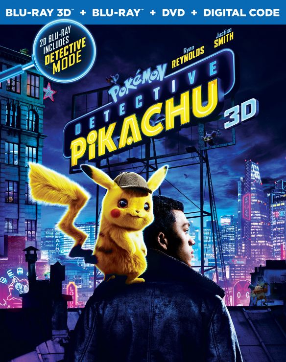 Pokémon Detective Pikachu [Includes Digital Copy] [3D] [Blu-ray/DVD] [Blu-ray/Blu-ray 3D/DVD] [2019]
