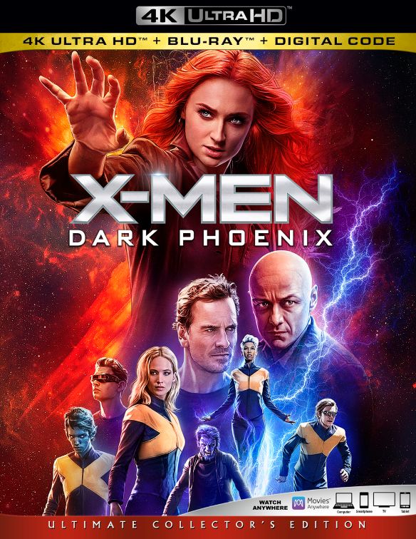  X-Men: Dark Phoenix [Includes Digital Copy] [4K Ultra HD Blu-ray/Blu-ray] [2019]