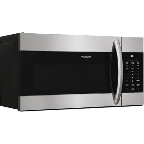 Left View: Frigidaire - 1.4 Cu. Ft. Over-the-Range Microwave with Sensor Cooking - Stainless steel