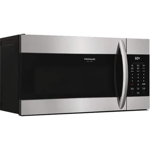 Left. Frigidaire - Gallery 1.7 Cu. Ft. Over-the-Range Microwave with Sensor Cooking - Black.