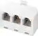 Front. Insignia™ - 3-Line Phone Cord Splitter - White.