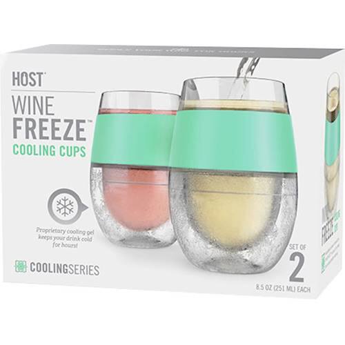 Best Buy HOST FREEZE Wine Cooling Cup (2Pack) Mint 5165