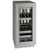U-Line - 5 Class 8-Bottle Wine Refrigerator - Stainless Steel - Front_Zoom
