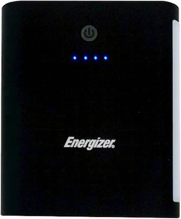 Front. Energizer - Ultimate 10,400 mAh Portable Charger for Most USB-Enabled Devices - Black.