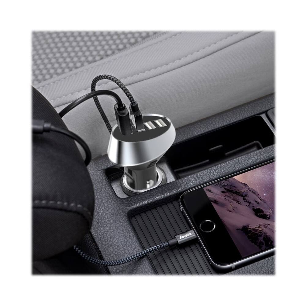 Alt View 11. Energizer - Ultimate Vehicle Charger - Silver/Black.