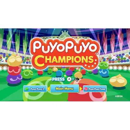 PuyoPuyo Champions Press A Main Menu Puyo Puyo Fever SEGA - E (Everyone)