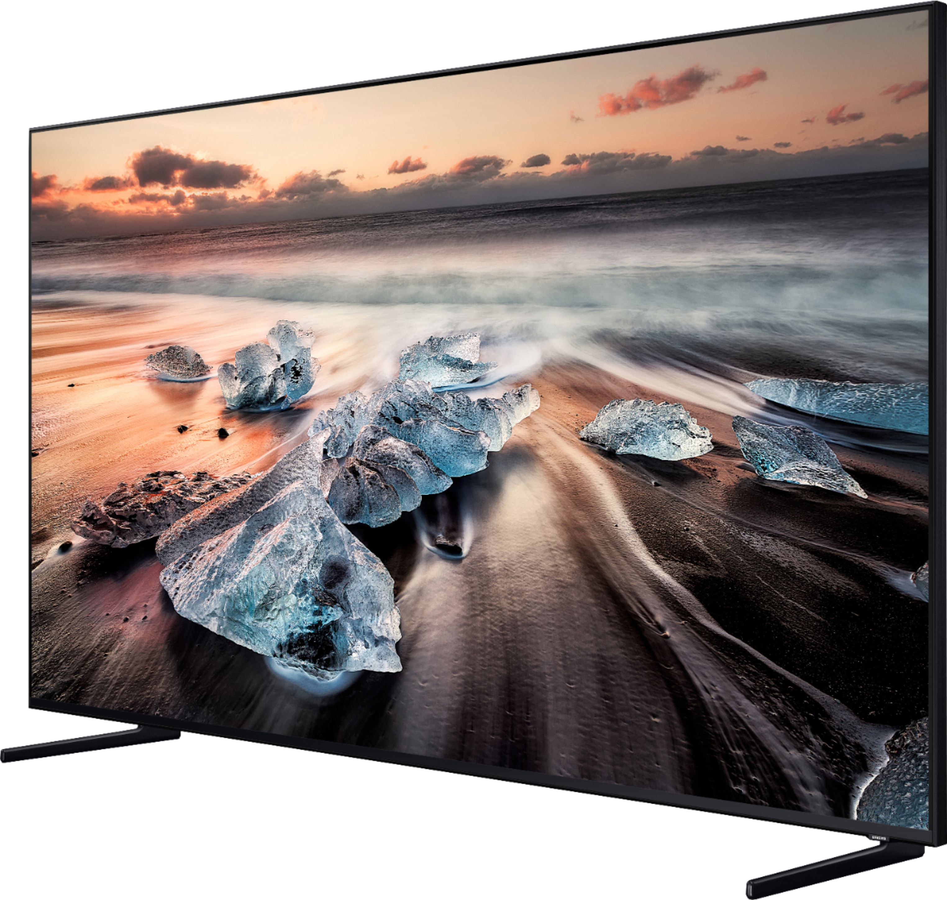 Left View: Samsung - 55" Class Q900 Series LED 8K UHD Smart Tizen TV