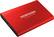 Alt View 12. Samsung - Geek Squad Certified Refurbished T5 500GB External USB Type C Portable Solid State Drive - Metallic Red.