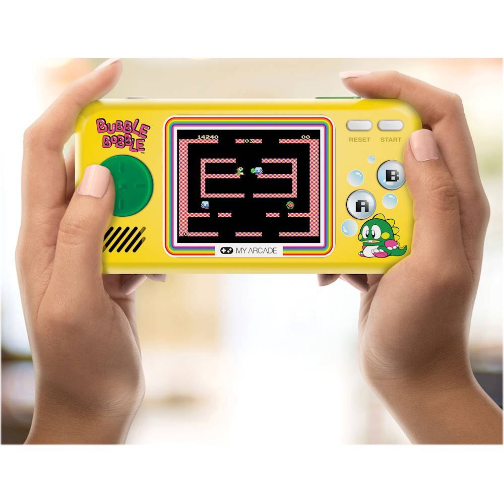 Alt View 12. My Arcade - BUBBLE BOBBLE Pocket Player - Yellow/Green.