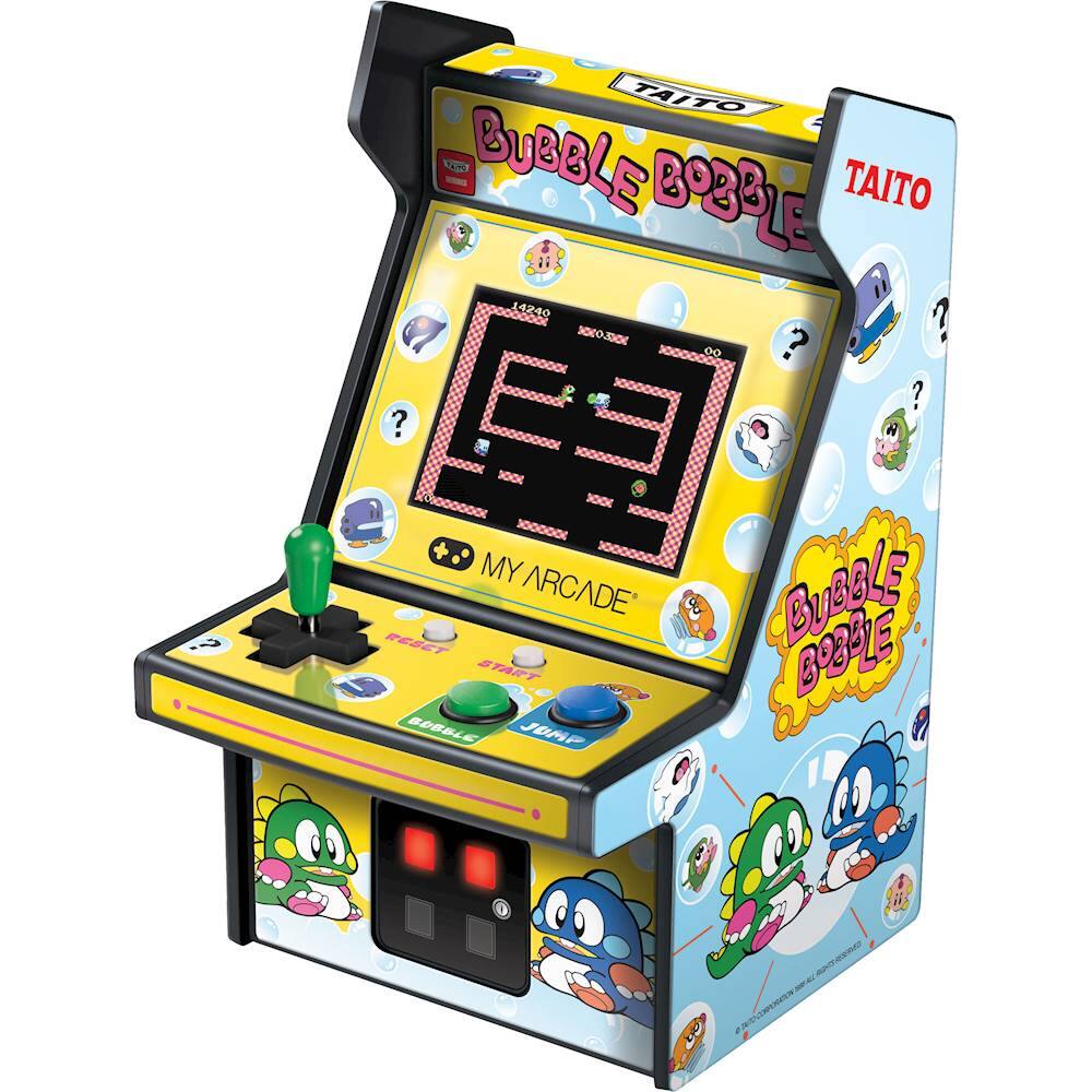 Left. My Arcade - BUBBLE BOBBLE Micro Player - Yellow/Blue.