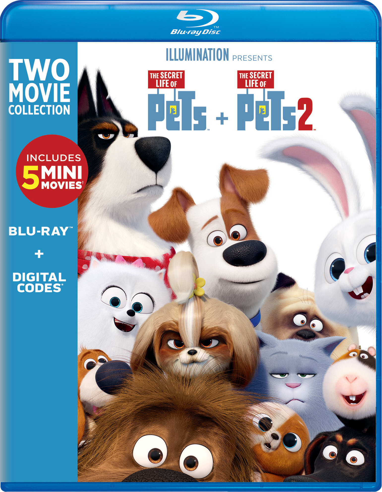 Official Illuminations The Secret Life of pets 2 MAX Plush Doll Soft Toys 8" 