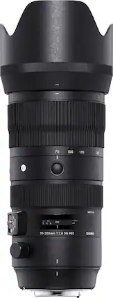 Front. Sigma - 70-200mm f/2.8 DG OS HSM Sports Telephoto Zoom Lens for Nikon -mount Cameras - Black.