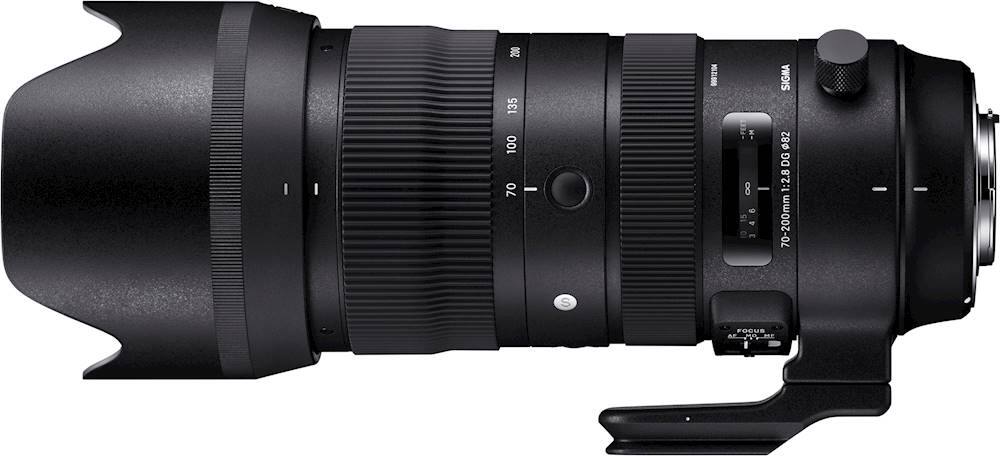 Alt View 1. Sigma - 70-200mm f/2.8 DG OS HSM Sports Telephoto Zoom Lens for Nikon -mount Cameras - Black.
