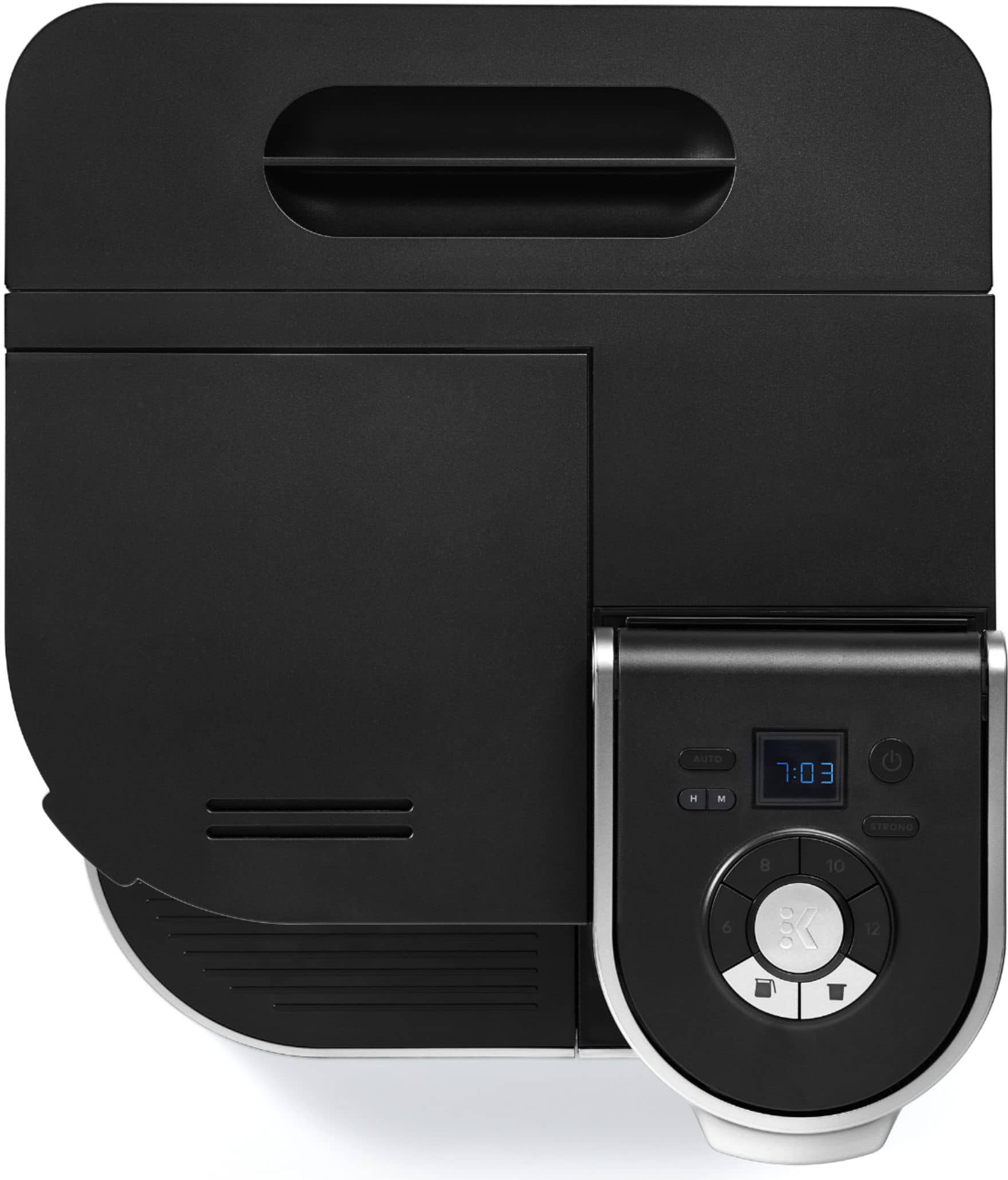 Alt View 12. Keurig - K-Duo 12-Cup Coffee Maker and Single Serve K-Cup Brewer - Black.