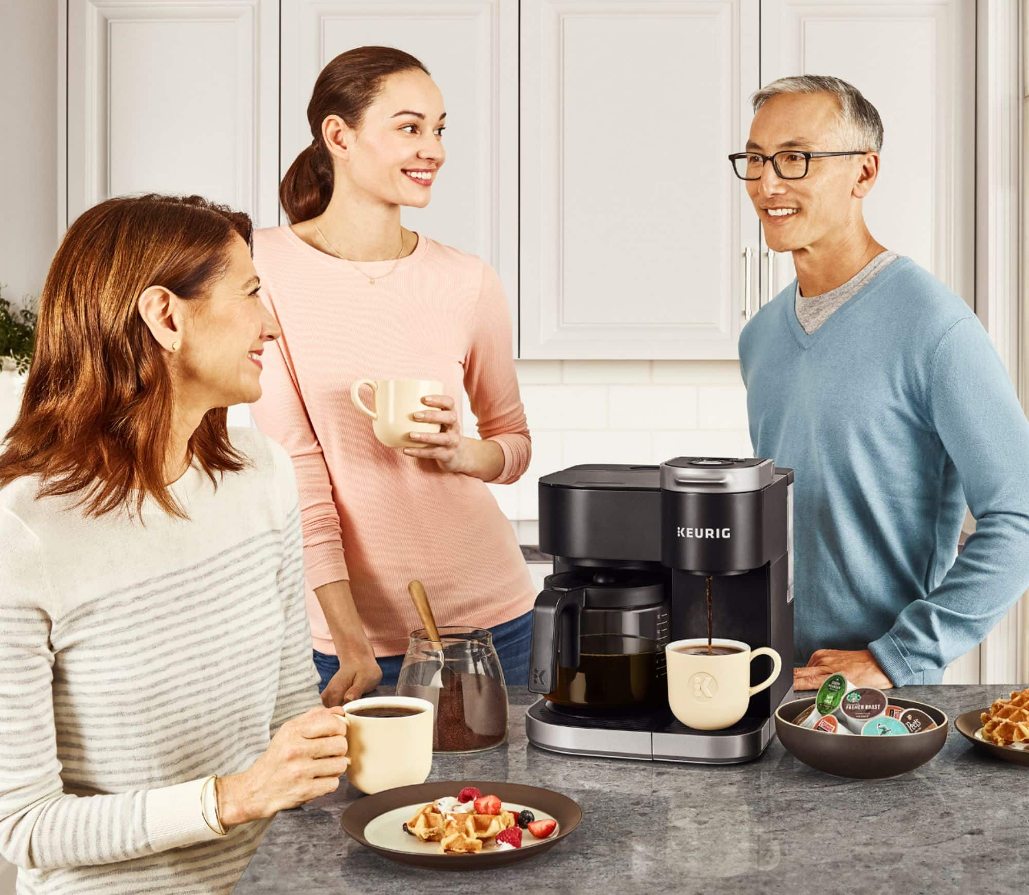 Alt View 19. Keurig - K-Duo 12-Cup Coffee Maker and Single Serve K-Cup Brewer - Black.