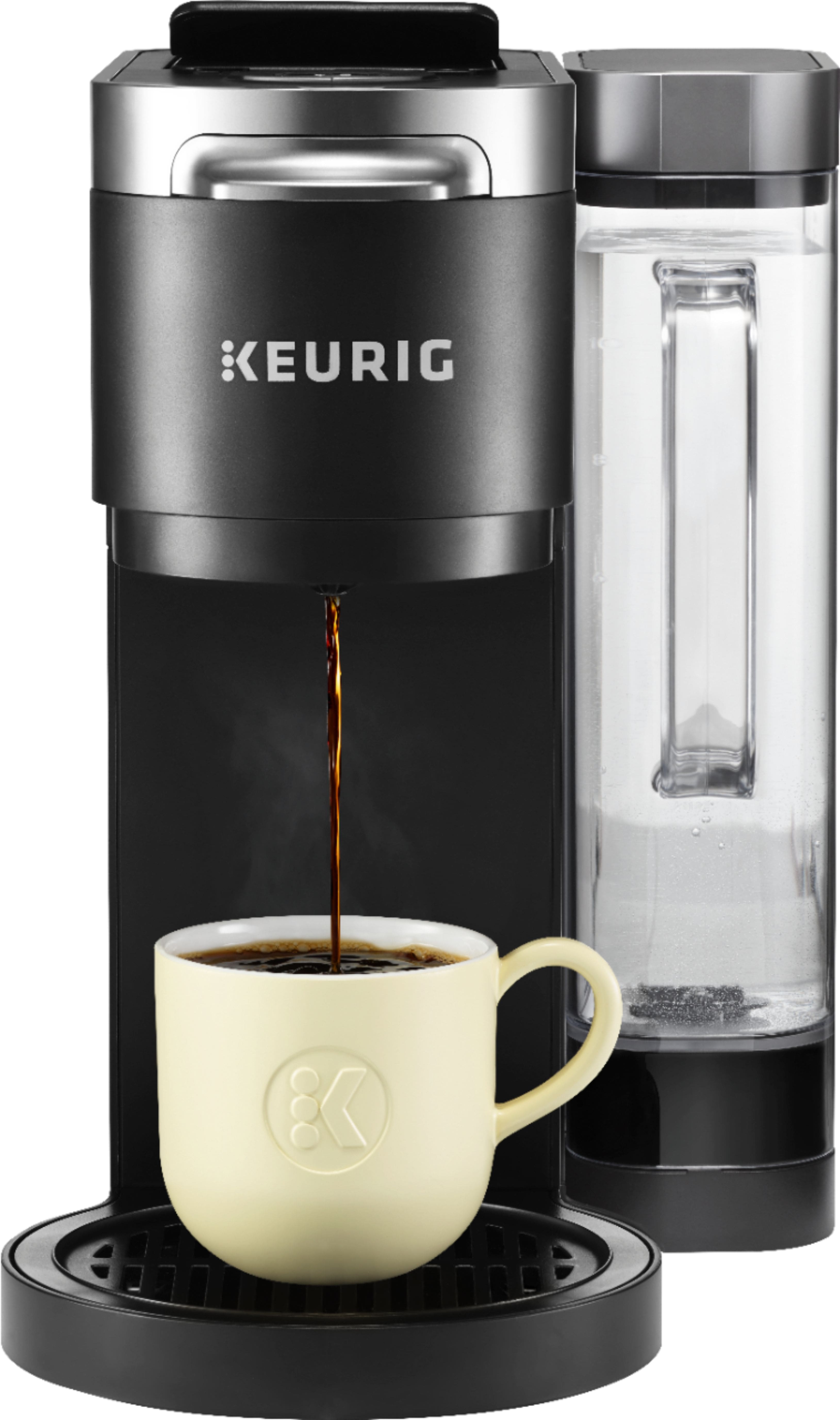 Alt View 11. Keurig - K-Duo Plus 12-Cup Coffee Maker and Single Serve K-Cup Brewer - Black.