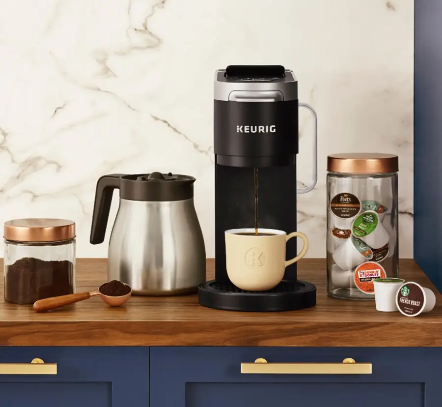 Alt View 24. Keurig - K-Duo Plus 12-Cup Coffee Maker and Single Serve K-Cup Brewer - Black.