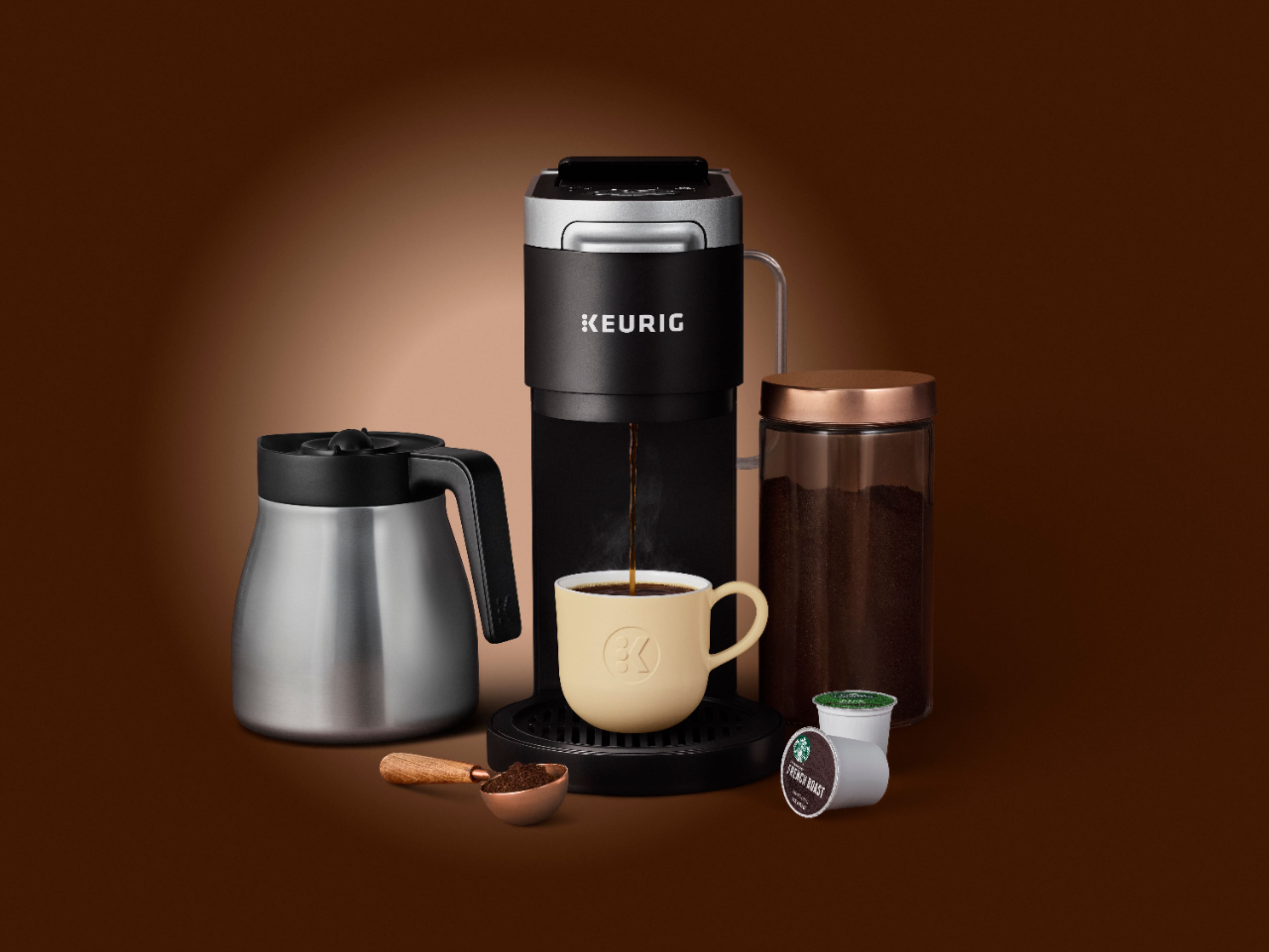 Best Buy: Keurig K-Duo Plus 12-Cup Coffee Maker and Single Serve K-Cup  Brewer Black 5000204978