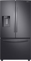 Samsung - 28 Cu. Ft. French Door Fingerprint Resistant Refrigerator with CoolSelect Pantry - Black Stainless Steel - Front_Zoom