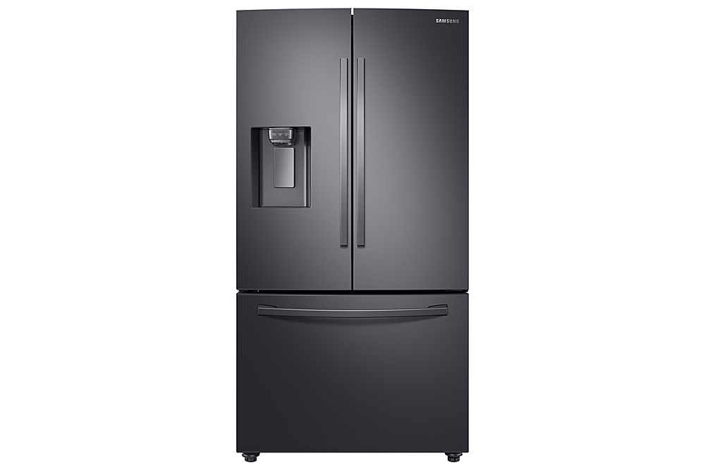 Samsung – 22.6 Cu. Ft. French Door Counter-Depth Fingerprint Resistant Refrigerator with CoolSelect Pantry™ – Black stainless steel