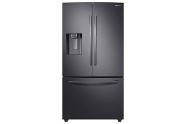 Samsung - 22.6 Cu. Ft. French Door Counter-Depth Fingerprint Resistant Refrigerator with CoolSelect Pantry - Black Stainless Steel - Front_Zoom
