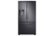 Front. Samsung - 22.6 Cu. Ft. French Door Counter-Depth Fingerprint Resistant Refrigerator with CoolSelect Pantry - Black Stainless Steel.