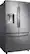 Angle. Samsung - 27.8 Cu. Ft. French Door Fingerprint Resistant Refrigerator with Food Showcase - Stainless steel.