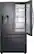 Front. Samsung - 27.8 Cu. Ft. French Door Fingerprint Resistant Refrigerator with Food Showcase - Black stainless steel.