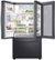 Alt View Zoom 1. Samsung - 27.8 Cu. Ft. French Door  Fingerprint Resistant Refrigerator  with Food Showcase - Black Stainless Steel.