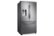 Angle Zoom. Samsung - 22.5 Cu. Ft. French Door Counter-Depth Fingerprint Resistant Refrigerator with Food Showcase - Stainless steel.