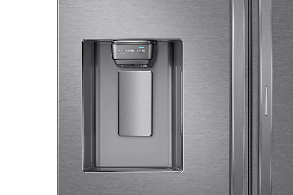 Alt View 4. Samsung - 22.5 Cu. Ft. French Door Counter-Depth Fingerprint Resistant Refrigerator with Food Showcase - Stainless steel.