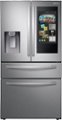 Front Zoom. Samsung - Family Hub 27.7 Cu. Ft. 4-Door French Door  Fingerprint Resistant Refrigerator - Stainless steel.