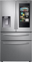 Samsung - Family Hub 27.7 Cu. Ft. 4-Door French Door  Fingerprint Resistant Refrigerator - Stainless steel - Front_Zoom