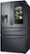 Left Zoom. Samsung - Family Hub 27.7 Cu. Ft. 4-Door French Door  Fingerprint Resistant Refrigerator - Black stainless steel.