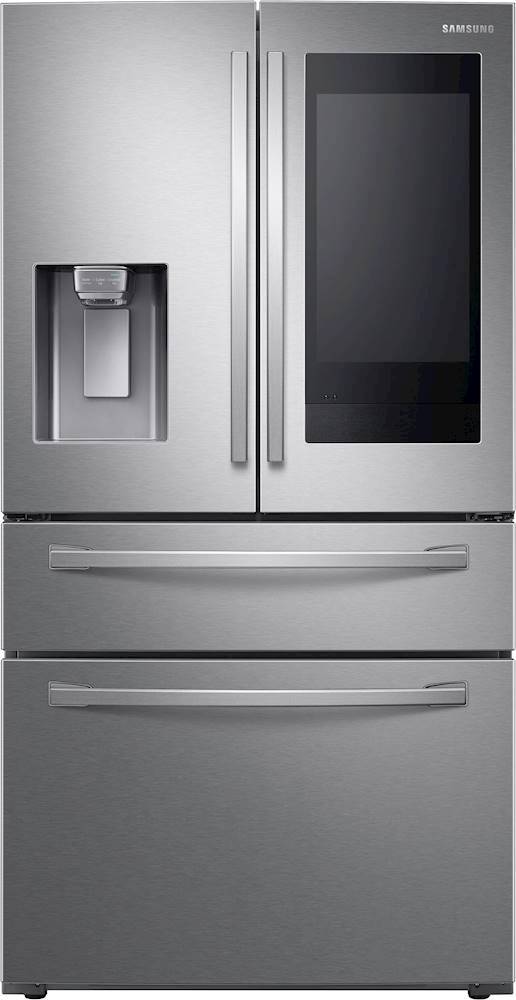 Samsung Family Hub 24.2-cu ft Smart French Door Refrigerator with Ice Maker  (Stainless Steel) ENERGY STAR at