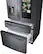 Alt View 11. Samsung - 22.2 cu. ft. 4-Door French Door Counter Depth Smart Refrigerator with Family Hub - Black stainless steel.