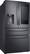 Alt View 15. Samsung - 22.2 cu. ft. 4-Door French Door Counter Depth Smart Refrigerator with Family Hub - Black stainless steel.
