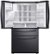 Alt View Zoom 2. Samsung - Family Hub 22.2 Cu. Ft. 4-Door French Door Counter-Depth Fingerprint Resistant Refrigerator - Black stainless steel.