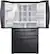 Alt View 2. Samsung - 22.2 cu. ft. 4-Door French Door Counter Depth Smart Refrigerator with Family Hub - Black stainless steel.