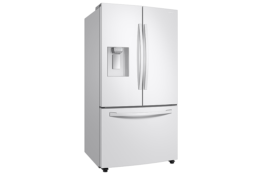 Angle View: Samsung - 28 Cu. Ft. French Door Refrigerator with CoolSelect Pantry™ - White