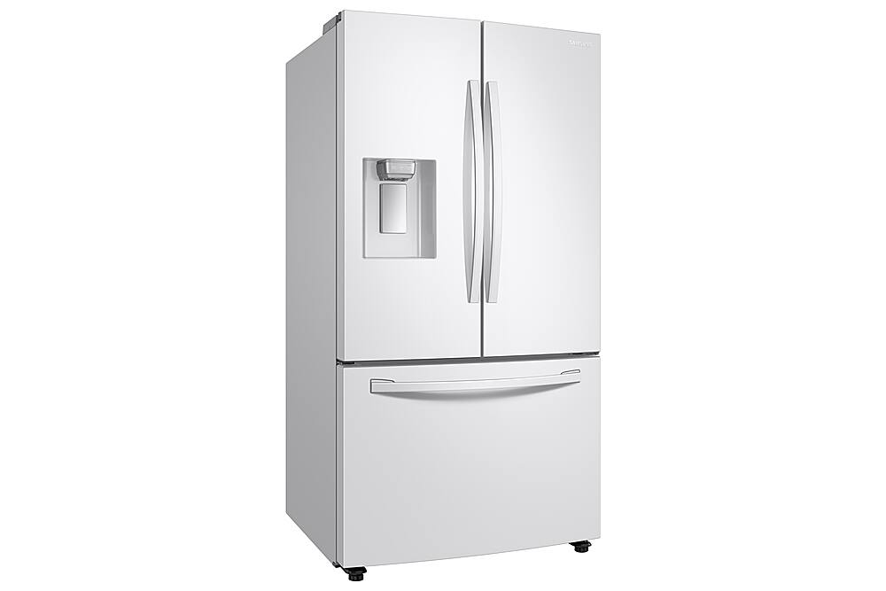 Angle. Samsung - 28 Cu. Ft. French Door Refrigerator with CoolSelect Pantry™ - White.