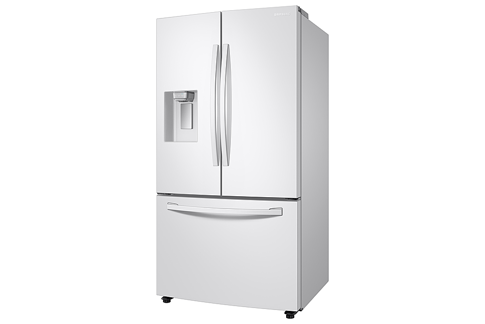 Left View: Samsung - 28 Cu. Ft. French Door Refrigerator with CoolSelect Pantry™ - White