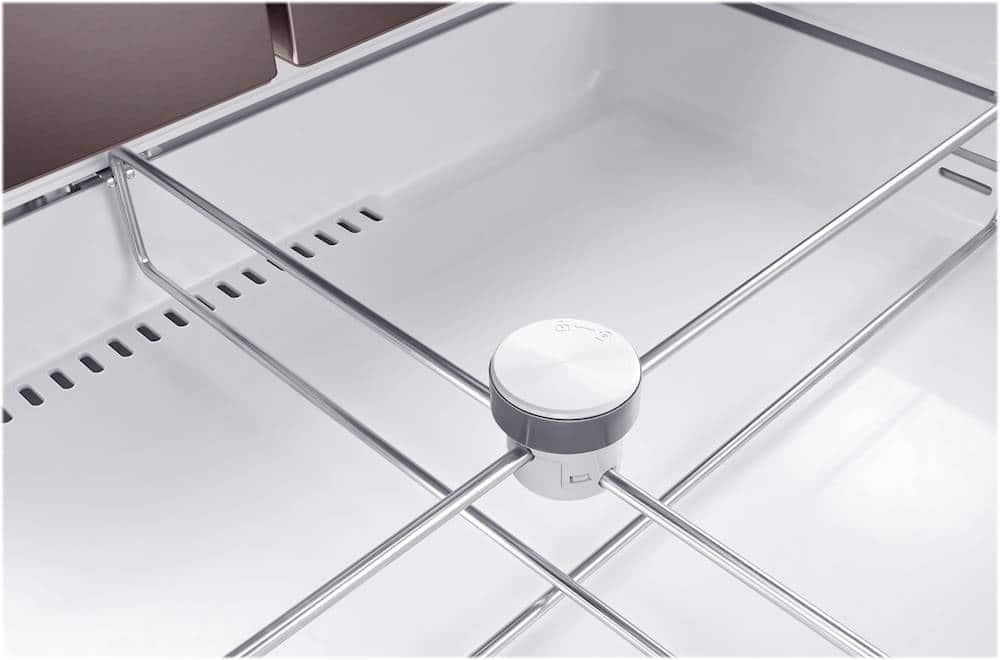 Alt View 14. Samsung - 27.7 cu. ft. 4-Door French Door Smart Refrigerator with Family Hub - Tuscan Stainless Steel.