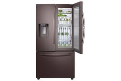 Samsung - 27.8 Cu. Ft. French Door Fingerprint Resistant Refrigerator with Food Showcase - Tuscan Stainless Steel - Front_Zoom