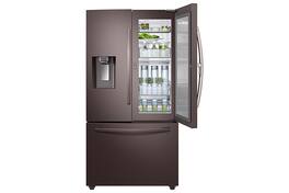 Samsung - 27.8 Cu. Ft. French Door Fingerprint Resistant Refrigerator with Food Showcase - Tuscan Stainless Steel