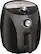 Angle. Bella - Pro Series 3.5qt Air Fryer - Black With Stainless Steel Accents.