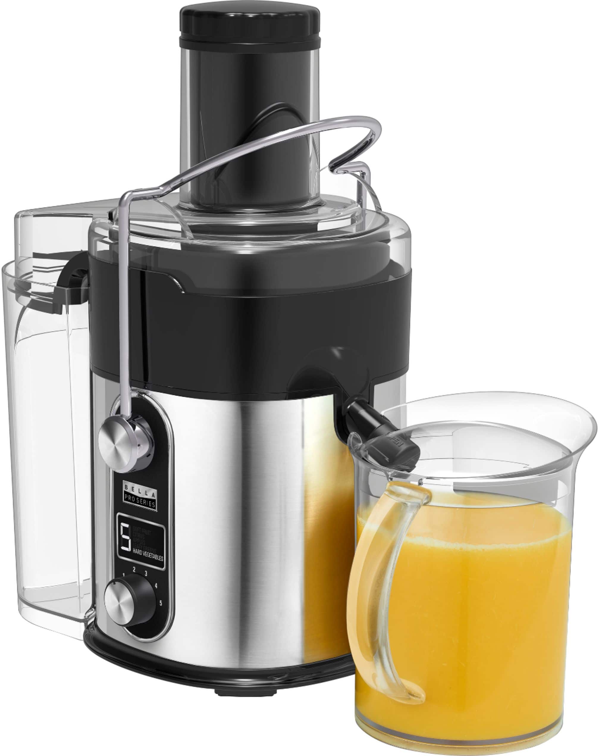 Alt View 14. Bella Pro Series - Pro Series Centrifugal Juice Extractor - Black/Stainless Steel.