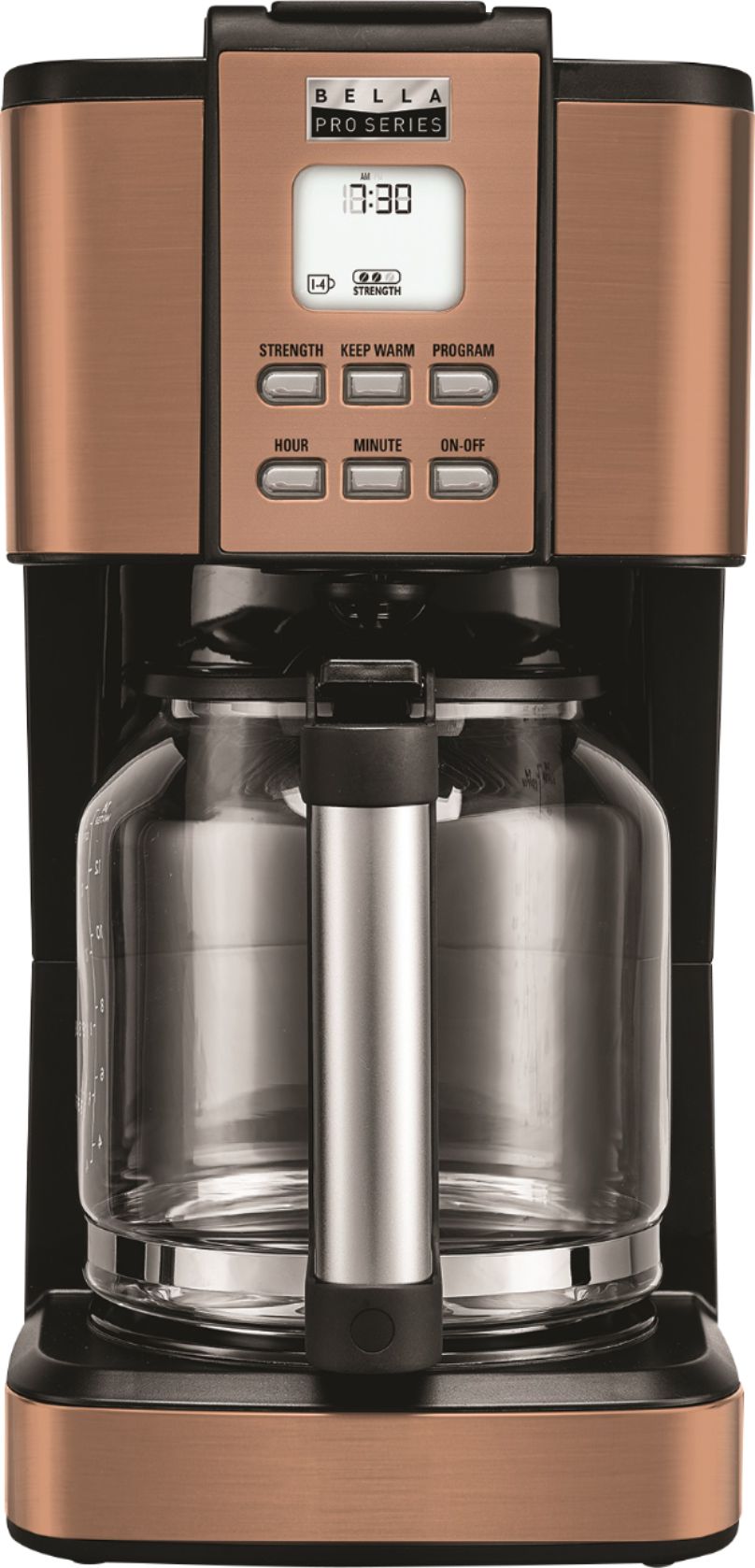 copper coffee maker with grinder
