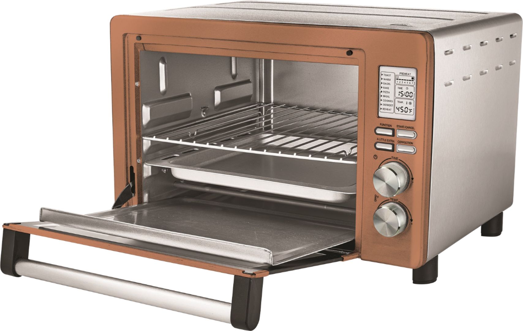 Farberware Digital 6-Slice Toaster Oven, Sunset Copper 